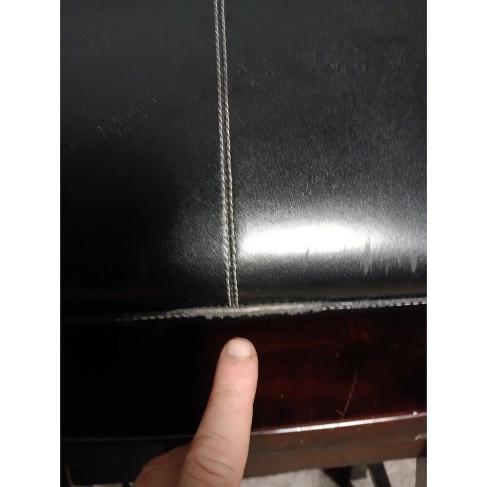 McKlein Edgebrook 15.6 Leather Wheeled Ladies Laptop Briefcase Black EUC